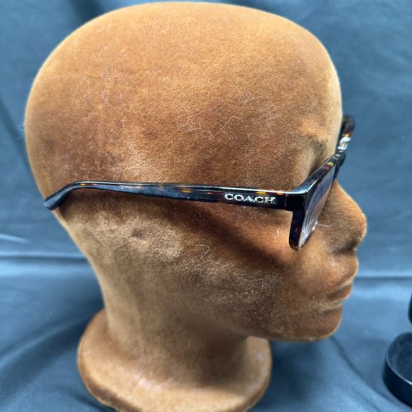 Vintage Coach Dark Tortoise (5120) Eye Glasses and Hard Case - Picture 4 of 7